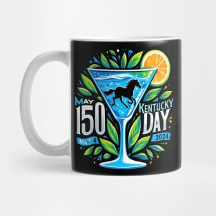 Cute Horse 150th Derby Day 2024 Horse racing Fascinator Mug